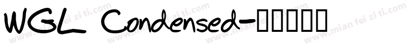 WGL Condensed字体转换